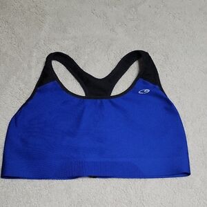 Champion Women's Black and Blue Sports Bra XXL